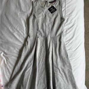 Gray Sleeveless Fit and Flare Dress. Never been worn with tags still on!